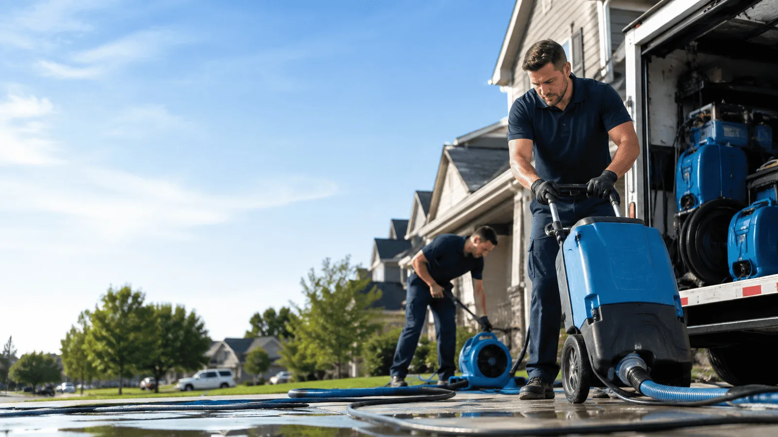 Dehumidification being performed in College Grove, TN